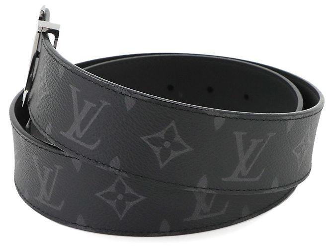 Cinturón Standard Louis Vuitton Monogram Eclipse Negro - vista 4