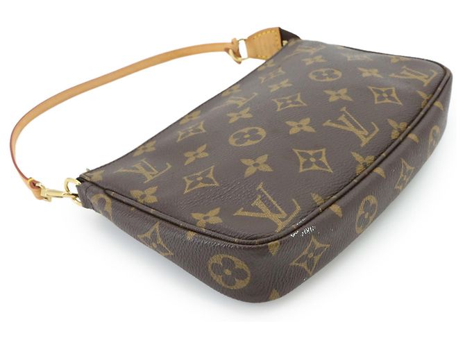 Louis Vuitton Monogram Pochette Accessoires Handtasche Braun Monogramm - Ansicht 4