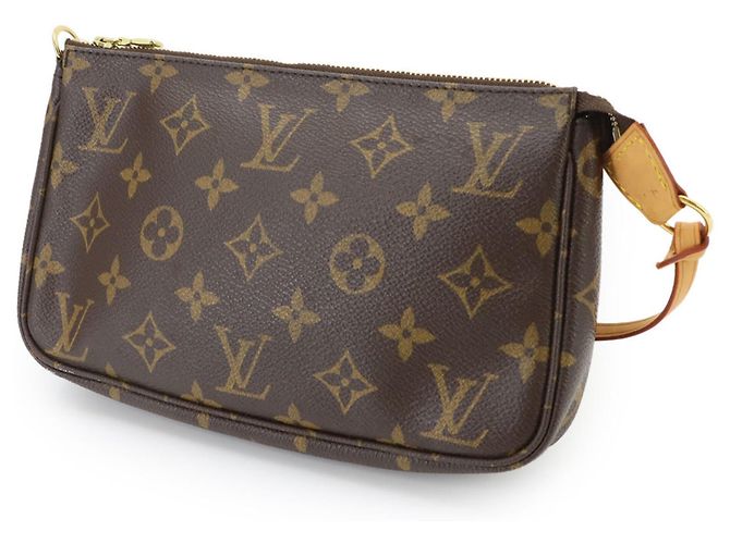 Louis Vuitton Monogram Pochette Accessoires Handtasche Braun Monogramm - Ansicht 8