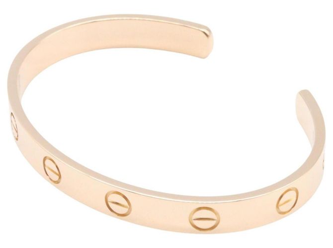 Pulsera Cartier Open Love Charm Dorado - vista 3