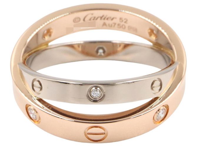 Cartier B-Love 4PD Band Ring Golden - Ansicht 2