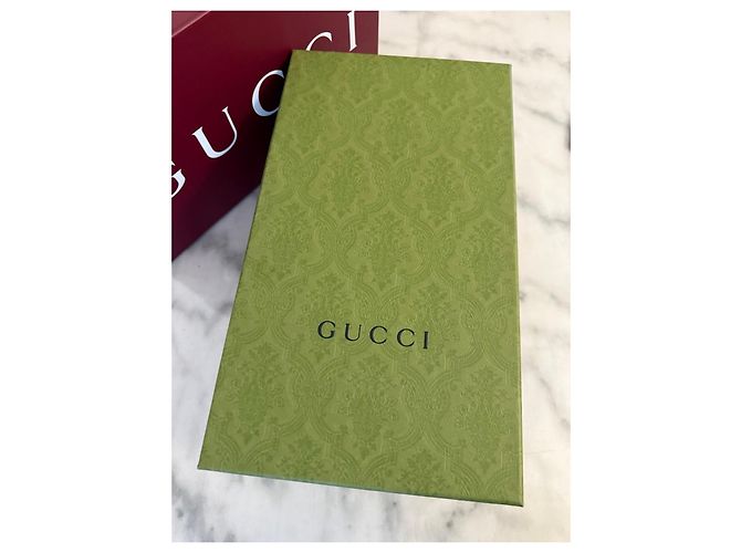 Gucci Sneakers Basse MAC 80 Pelle Bianca e Verde Bianco - vista 13