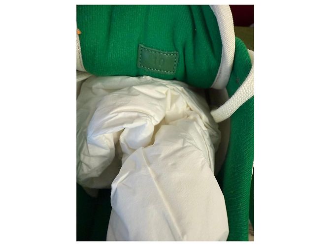 Gucci Sneakers Basse MAC 80 Pelle Bianca e Verde Bianco - vista 5