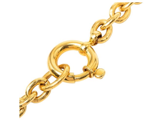 Chanel Vintage Coco Mark Chain Necklace Golden - view 4