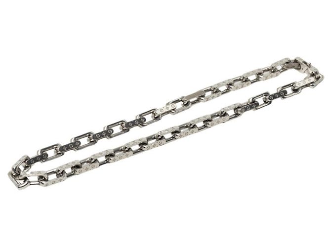 Louis Vuitton Monogram Collier Chain Necklace Silvery - view 2