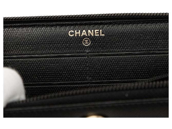 Carteira Longa Chanel Coco Mark Preto - vista 5
