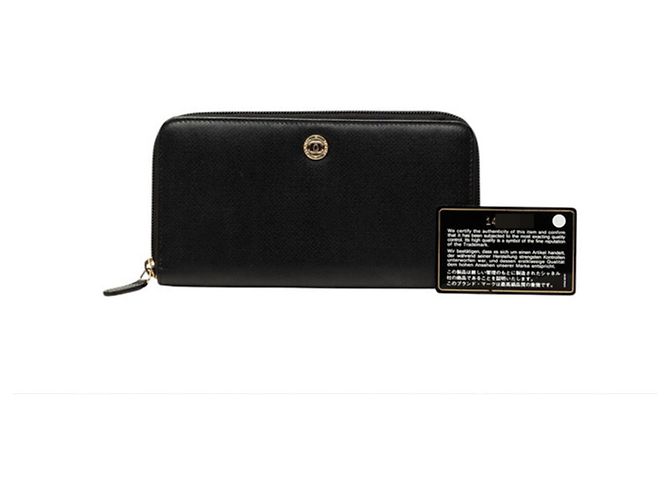 Carteira Longa Chanel Coco Mark Preto - vista 8