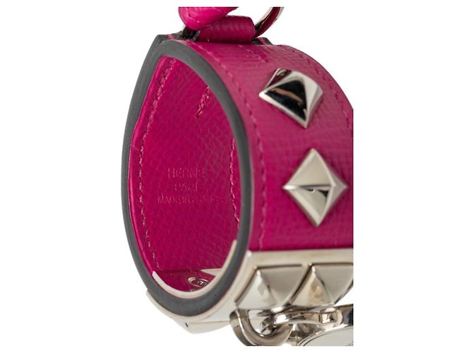 Hermès Hermes Collier de Chien Charm Keyring Prata Roxo - vista 4