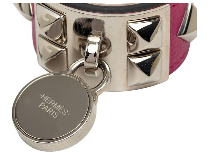Hermès Hermes Collier de Chien Charm Keyring Prata Roxo - vista 5