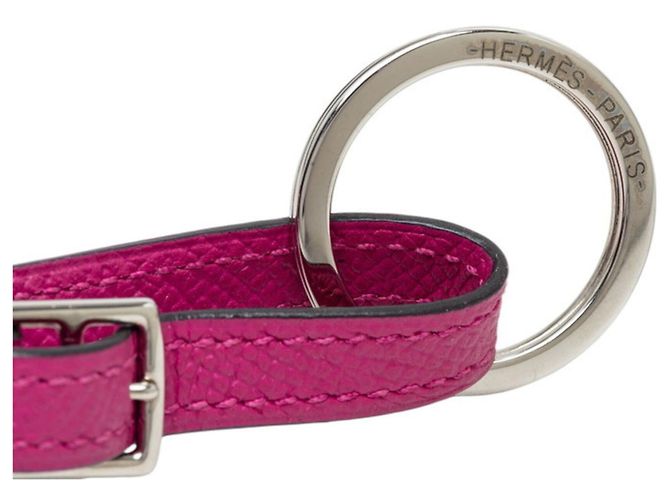 Hermès Hermes Collier de Chien Charm Keyring Prata Roxo - vista 7