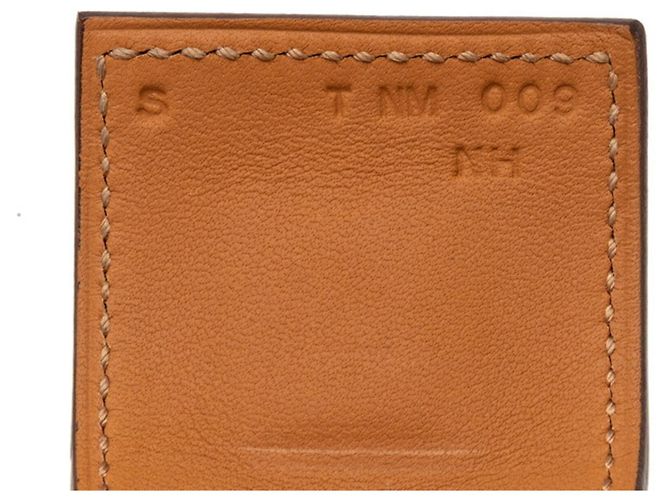 Hermès Bracciale con charm Hermes Collier de Chien Disco Faubourg Rosso Arancione - vista 6
