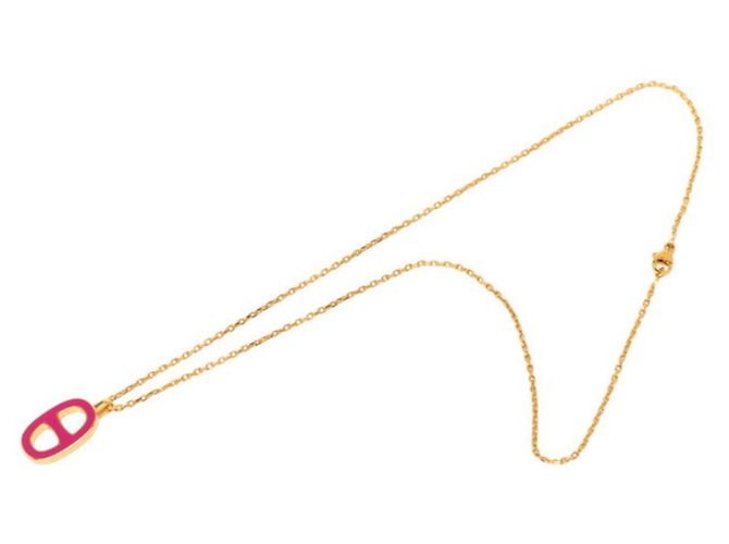 Hermès Colar Hermes Chaine d'Ancre Iliad Rosa Dourado - vista 3