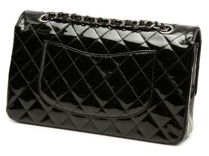 Bolsa de Ombro Chanel Matelassé Coco Mark Double Flap com Corrente Preto - vista 2