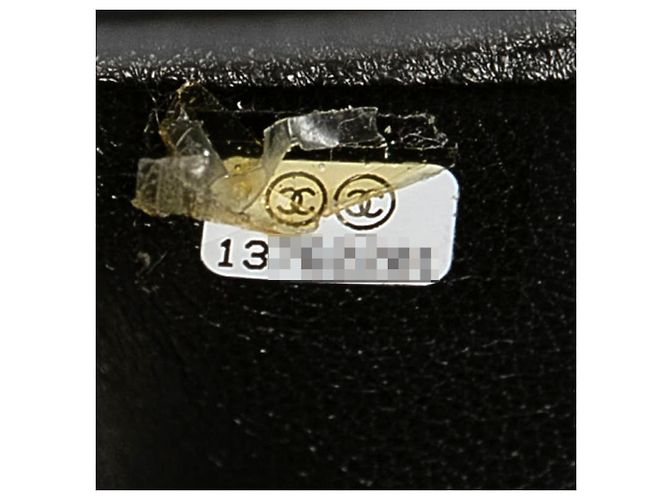 Bolsa de Ombro Chanel Matelassé Coco Mark Double Flap com Corrente Preto - vista 6