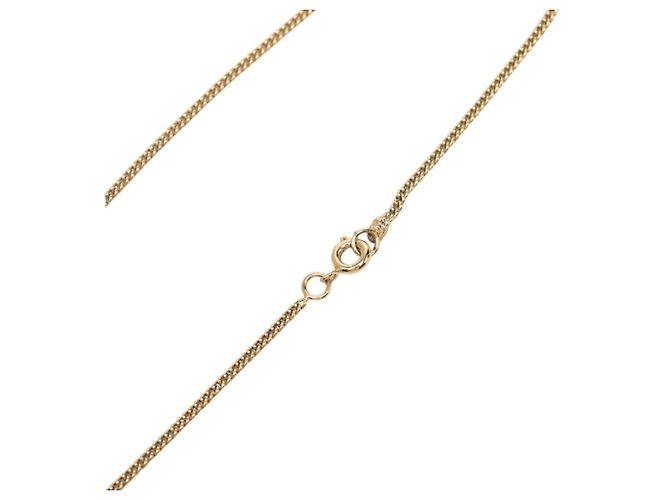 Chanel Coco Mark No. 5 Platten-Kettenhalskette Golden - Ansicht 4