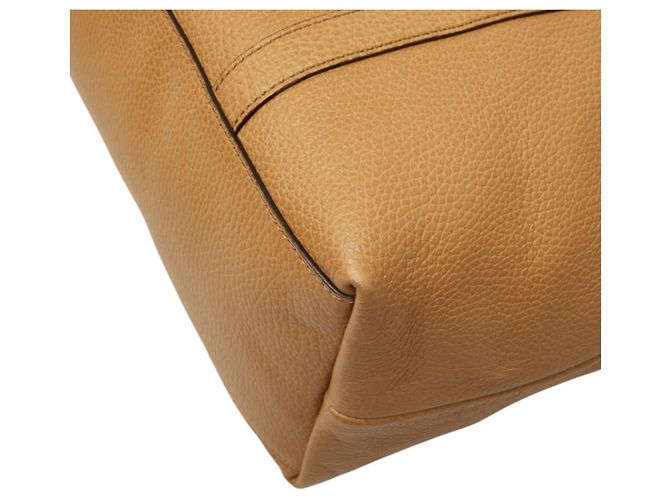 Borsa Tote e a tracolla Gucci in pelle beige - vista 4