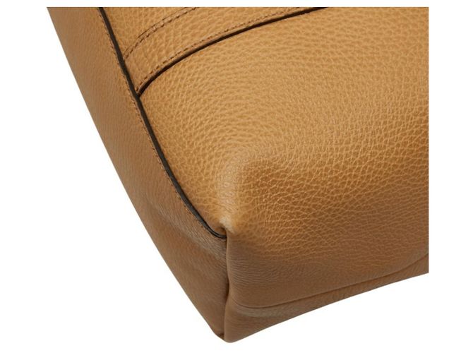 Borsa Tote e a tracolla Gucci in pelle beige - vista 6