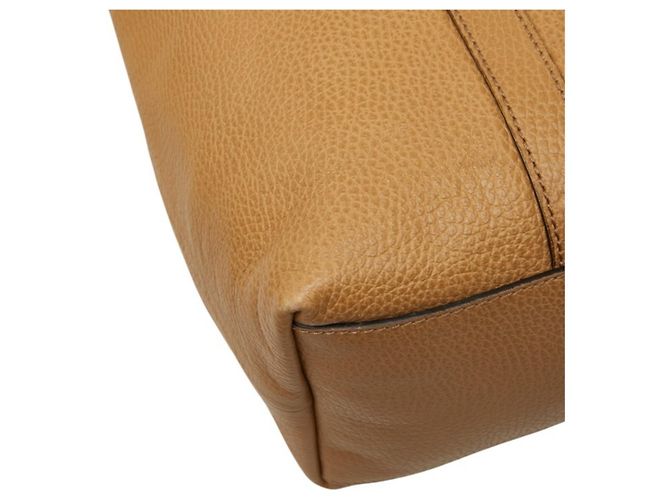 Borsa Tote e a tracolla Gucci in pelle beige - vista 7
