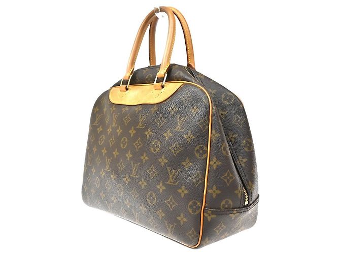 Louis Vuitton Deauville Monogram Canvas MM Castaño - vista 4