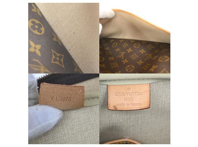 Louis Vuitton Deauville Monogram Canvas MM Castaño - vista 6