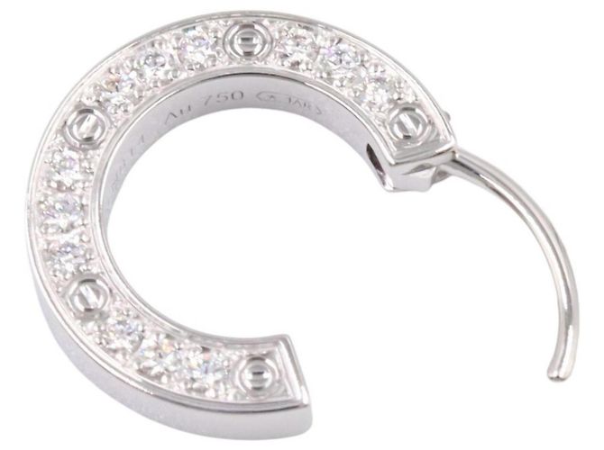 Orecchini Cartier Love in oro bianco 18K D'oro - vista 3