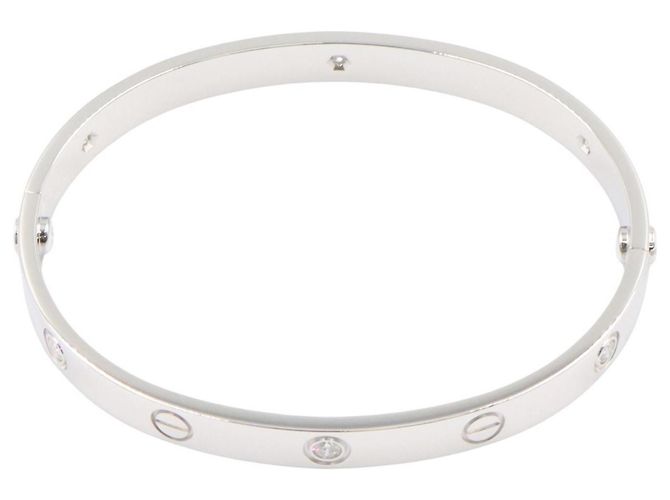 Bracciale Cartier Love in oro bianco 18K D'oro - vista 2