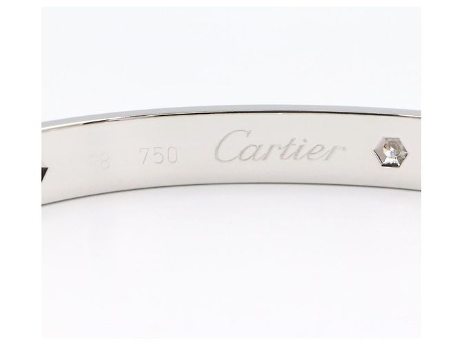 Bracciale Cartier Love in oro bianco 18K D'oro - vista 3