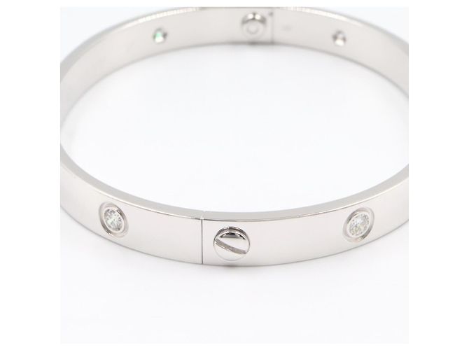 Bracciale Cartier Love in oro bianco 18K D'oro - vista 4