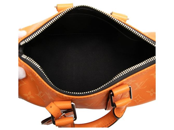 Borsa a mano Louis Vuitton Taigarama Keepall Bandoulière 25 Mini Arancione - vista 4