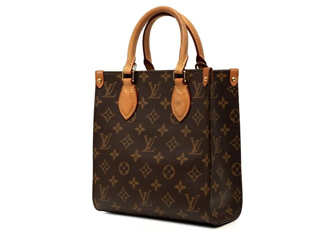 Louis Vuitton Monogram Sac Plat BB Handtasche Braun Monogramm - Ansicht 2