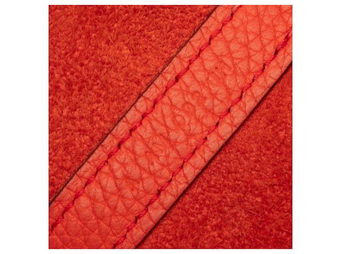 Hermès Bolsa Hermes Picotin Lock Touch MM Vermelho Laranja - vista 6
