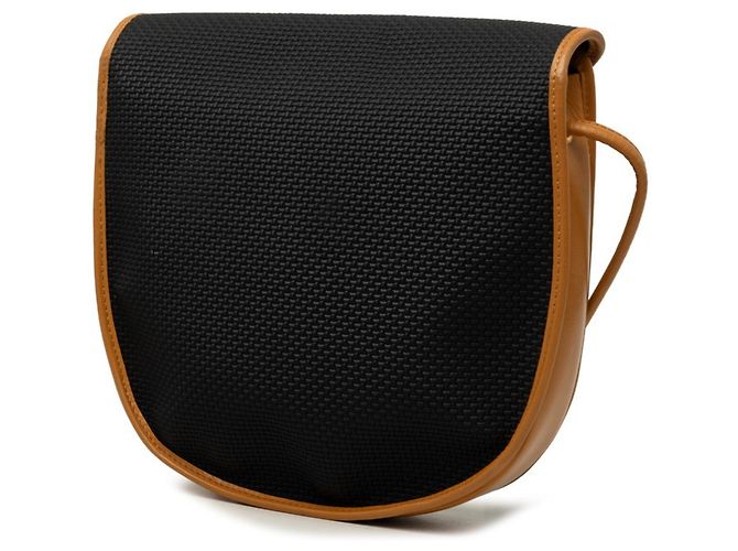 Autre Marque Bolsa de ombro Saint Laurent Cassandra com logótipo triangular Preto Bege - vista 2