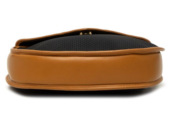 Autre Marque Bolsa de ombro Saint Laurent Cassandra com logótipo triangular Preto Bege - vista 3
