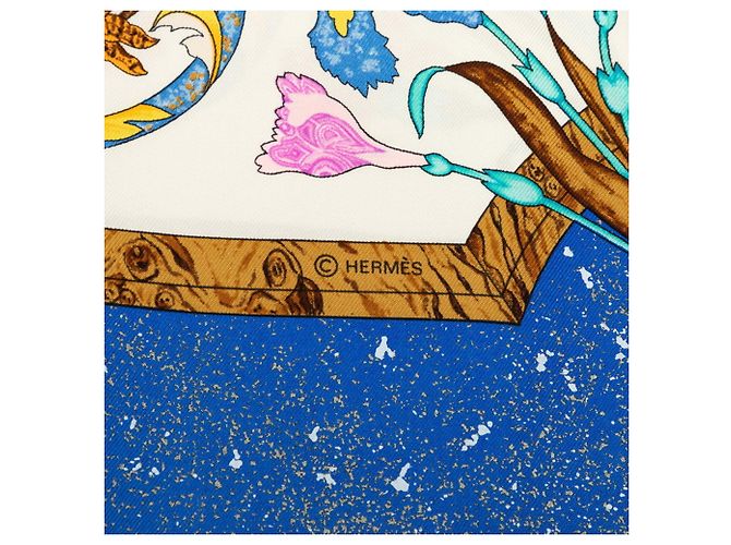 Hermès Hermes Carre 90 Oriental Stones and Western Stonework Schal Weiß Mehrfarben - Ansicht 4