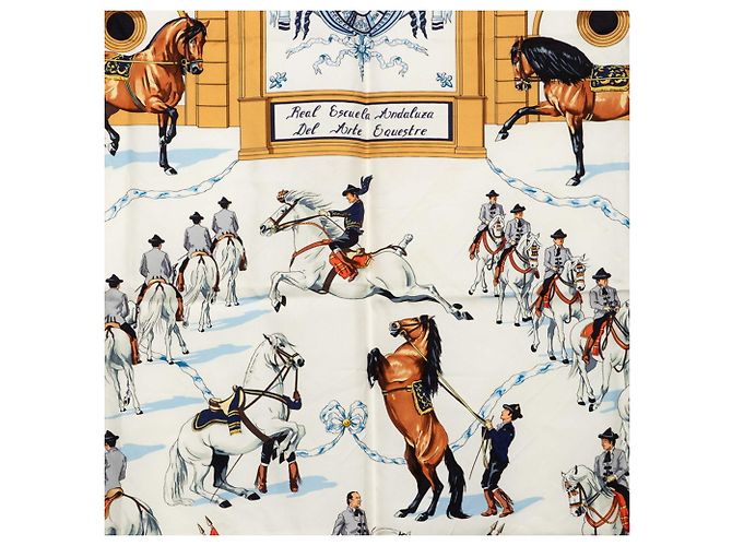 Hermès Hermes Carre 90 Royal Andalusian Equestrian School Schal Pink Mehrfarben - Ansicht 2