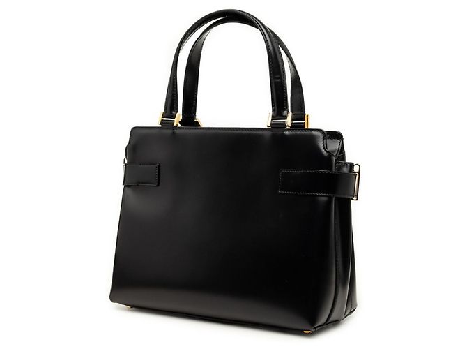 Borsa Salvatore Ferragamo in pelle nera Gancini - vista 2