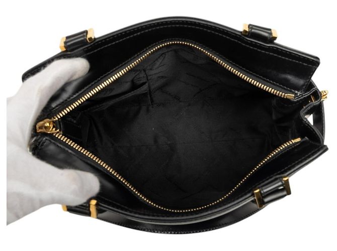 Borsa Salvatore Ferragamo in pelle nera Gancini - vista 4