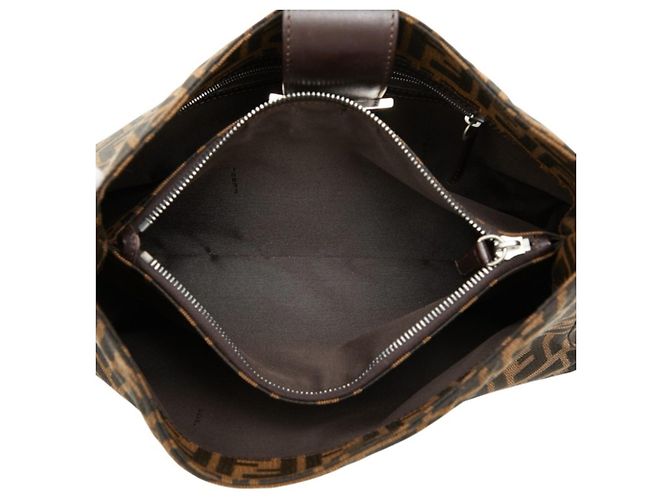Borsa monospalla Fendi Zucca Marrone - vista 10