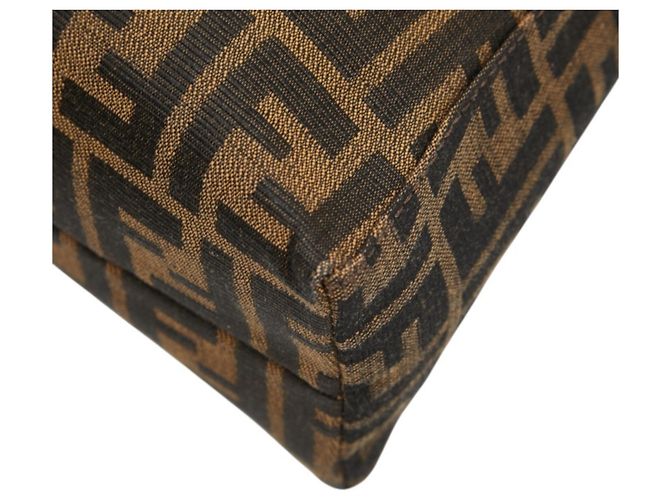 Borsa monospalla Fendi Zucca Marrone - vista 4