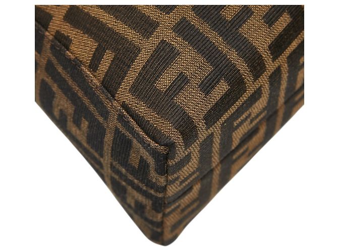 Borsa monospalla Fendi Zucca Marrone - vista 5