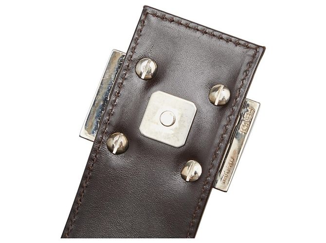 Borsa monospalla Fendi Zucca Marrone - vista 8