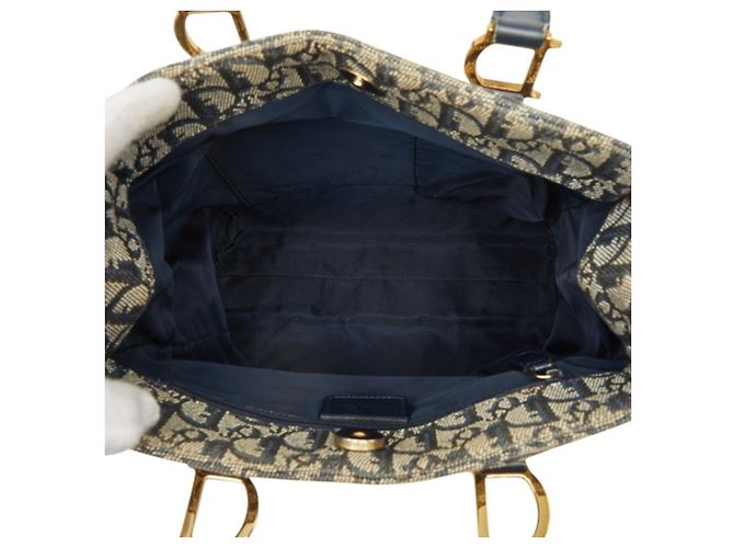 Borsa Christian Dior Dior Trotter Blu navy - vista 8