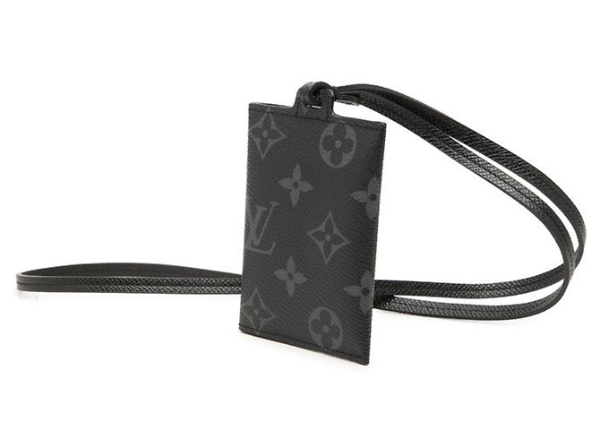 Louis Vuitton Monogram Eclipse Business Card Case Black - view 2
