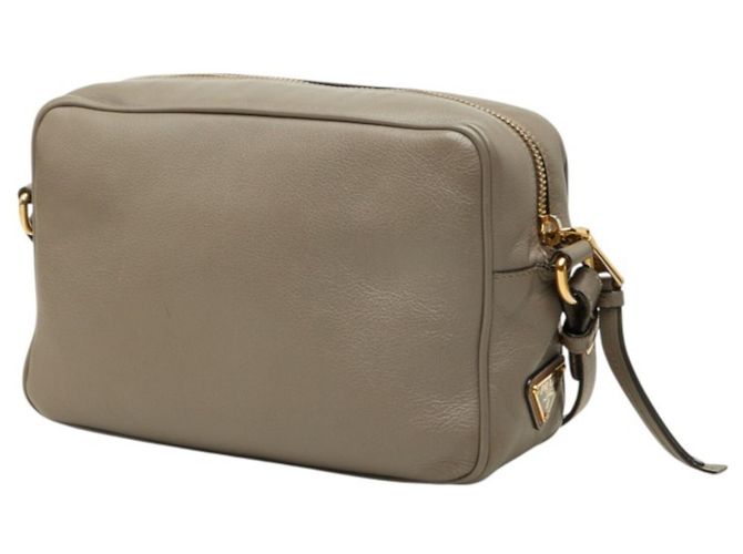 Borsa a tracolla Prada con placca logo triangolare Marrone - vista 2