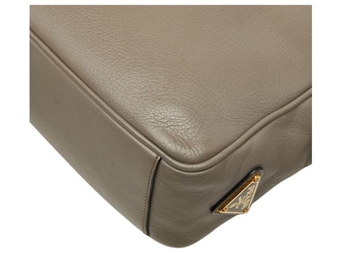Borsa a tracolla Prada con placca logo triangolare Marrone - vista 6