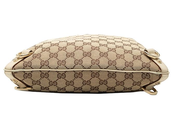 Borsa a tracolla Gucci GG Canvas Abbey Nero Beige Crudo - vista 3