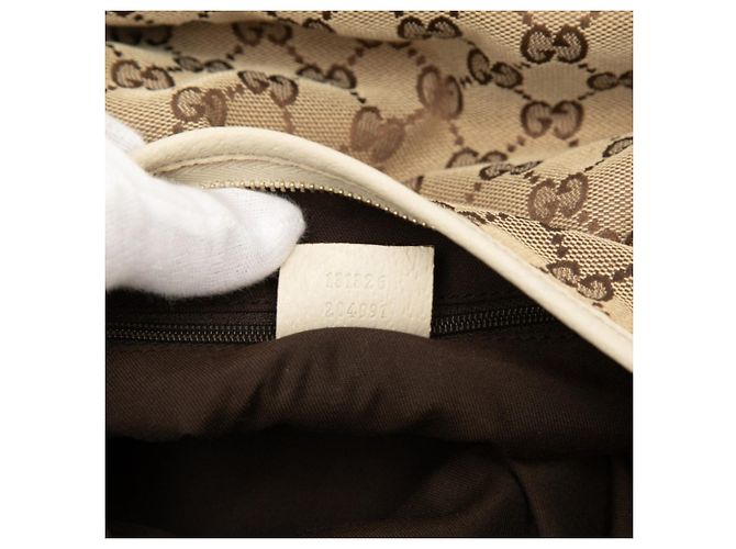 Borsa a tracolla Gucci GG Canvas Abbey Nero Beige Crudo - vista 6