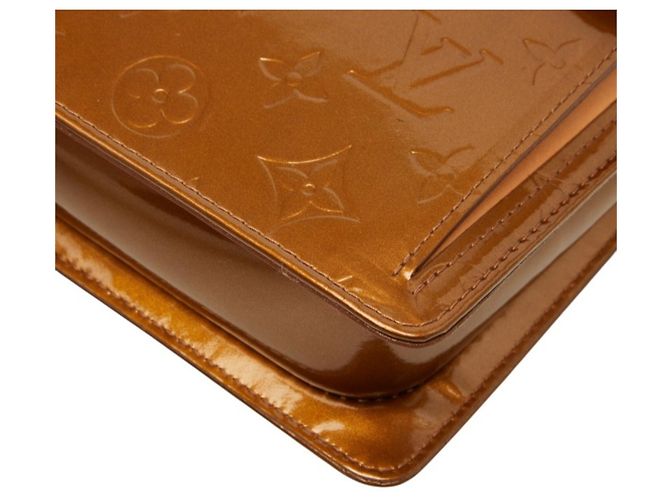 Borsa a tracolla Louis Vuitton Monogram Vernis Mott Marrone Bronzo - vista 4