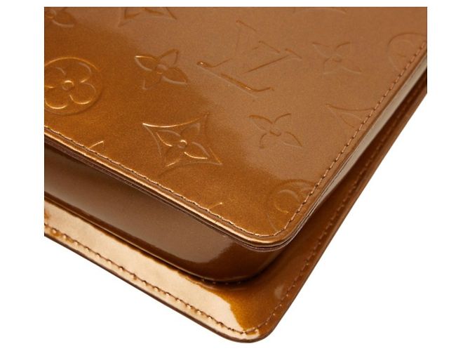 Borsa a tracolla Louis Vuitton Monogram Vernis Mott Marrone Bronzo - vista 6