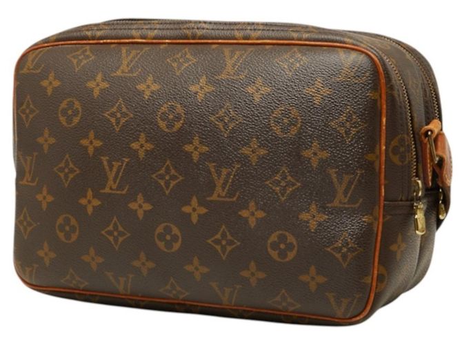 Bolso bandolera Louis Vuitton Monogram Reporter PM Castaño - vista 2